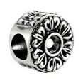 thumbnail image 3 of FB Jewels 925 Sterling Silver 07.30X10.55 mm Polished Kera Floral Bead, 3 of 3