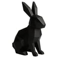 thumbnail image 5 of Rabbit Statue Bunny Decor Geometric Arts Modern Figurine, Easter Table Decor, Large Rabbit Figurines Easter Table Centerpiece Decorative Bunny Sculpture Gift for Home Living Room Decor, 5 of 9