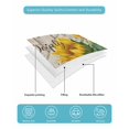 thumbnail image 4 of Quilt King Size Bedding Set, Sunflower Reversible Summer Quilt 3 Pieces, Yellow Flowers Summer Botanical Wooden Lightweight Bedspreads Coverlets with 2 Pillow Shams for All Seasons, 4 of 5