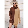 thumbnail image 2 of LAICAIW Robe Chandail Longue Ample à Col Roulé Oversize pour Femmes, 2 of 7