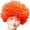 Red, variant on FYEGRE Afro Wig for Carnival Party Dress Up Funky Wacky Clown Hair with Colorful Fans Accessory Red One Size