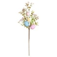 Qesai Artificial Easter Flowers Easter Sprays with Easter Eggs and