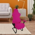 thumbnail image 4 of Funda para Silla de Juego Elástica, Color Sólido, Lavable, Ergonómico, de Poliéster, a Prueba de Polvo, para Sillón, Protector de Asiento, para Sillón Rosa Sunnimix Funda para sillón, 4 of 7