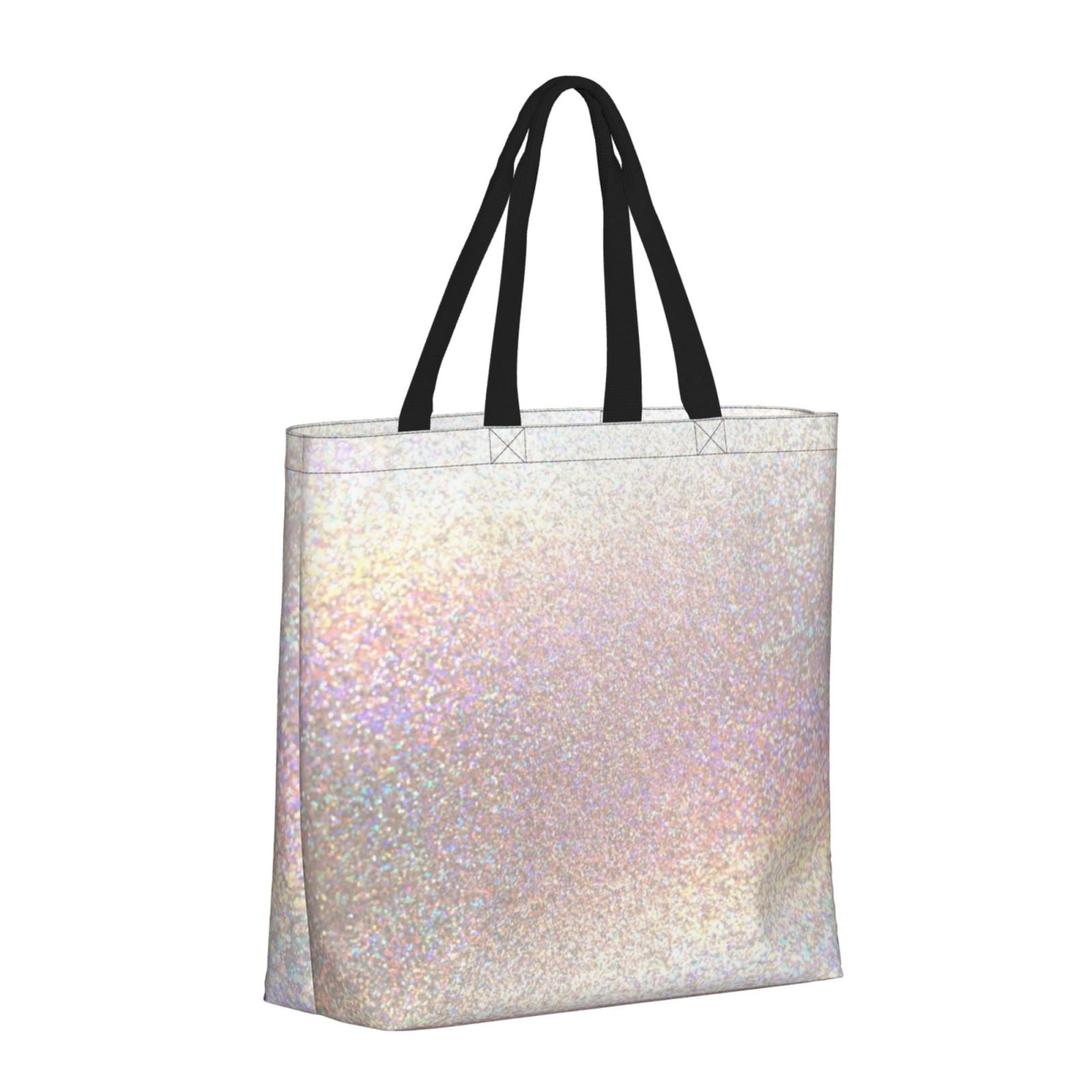 JUNZAN Tote Bags for Women Girls,Large Capacity Bag Reusable Grocery Shoulder Bag with Inner Pockets(Glitter Pink) - Walmart.com JUNZAN Tote Bags for Women Girls,Large Capacity Bag Reusable Grocery Shoulder Bag with Inner Pockets(Glitter Pink) - Walmart.com