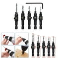 thumbnail image 6 of SunniMix 2x5 Pcs HSS Steel Countersink with Wrench for 1 2 Pcs, 6 of 8