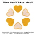 thumbnail image 4 of Uxcell Heart Shaped Iron on Patches Embroidered Iron On Transfer Patches for Clothing Repair Dark Yellow 30PCS 1.57"x1.37", 4 of 6