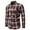 Coffee, variant on DDAPJ pyju Men's Plaid Flannel Shirts 2023 Clearance,Slim Fit Long Sleeve Dress Shirt Casual Button Down Checkered Shirts Western Cowboy Work Shirt