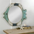 thumbnail image 4 of Tripar Rustic Wood Fish Wall Mirror, Blue & White, 4 of 4