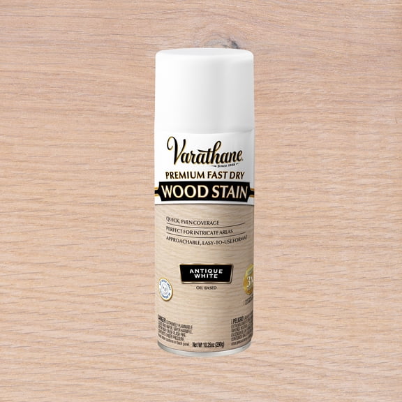 Antique White, Varathane Premium Fast Dry Wood Stain Spray-397972, 10.25 oz