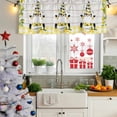 thumbnail image 6 of Lemon Gnomes Valances for Windows, Decorative Rod Pocket Window Valance Curtains, Summer Botanical Fruit Wooden Grain Plaid Short Curtain Drapes for Kitchen/Living Room, 2 Panels, 42" W x 18" L, 6 of 8