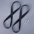 thumbnail image 2 of MesaSe 2pcs Battle Rope Anchor Strap Kit Body Training Suspension Extender Strap Set (Black), 2 of 12