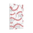 thumbnail image 2 of Kll Baseballs Wall Plate,Gloss Finish,Standard Size 1 - 5" X 3", Polycarbonate Thermoplastic,Electric Receptacle Plug Covers, 2 of 8