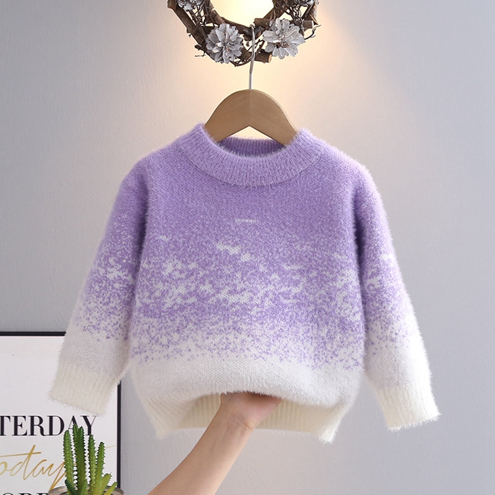 Pull Crop Fille Zara 6-7 Ans - Violet Sans Manches Col Rond - Neuf Avec étiquettes