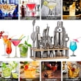 thumbnail image 3 of Yeacher 20pcs Bar Cocktail Set Shaker Drink Making Kit Stainless Steel Mixer Making Gift with Holder Base, 3 of 6