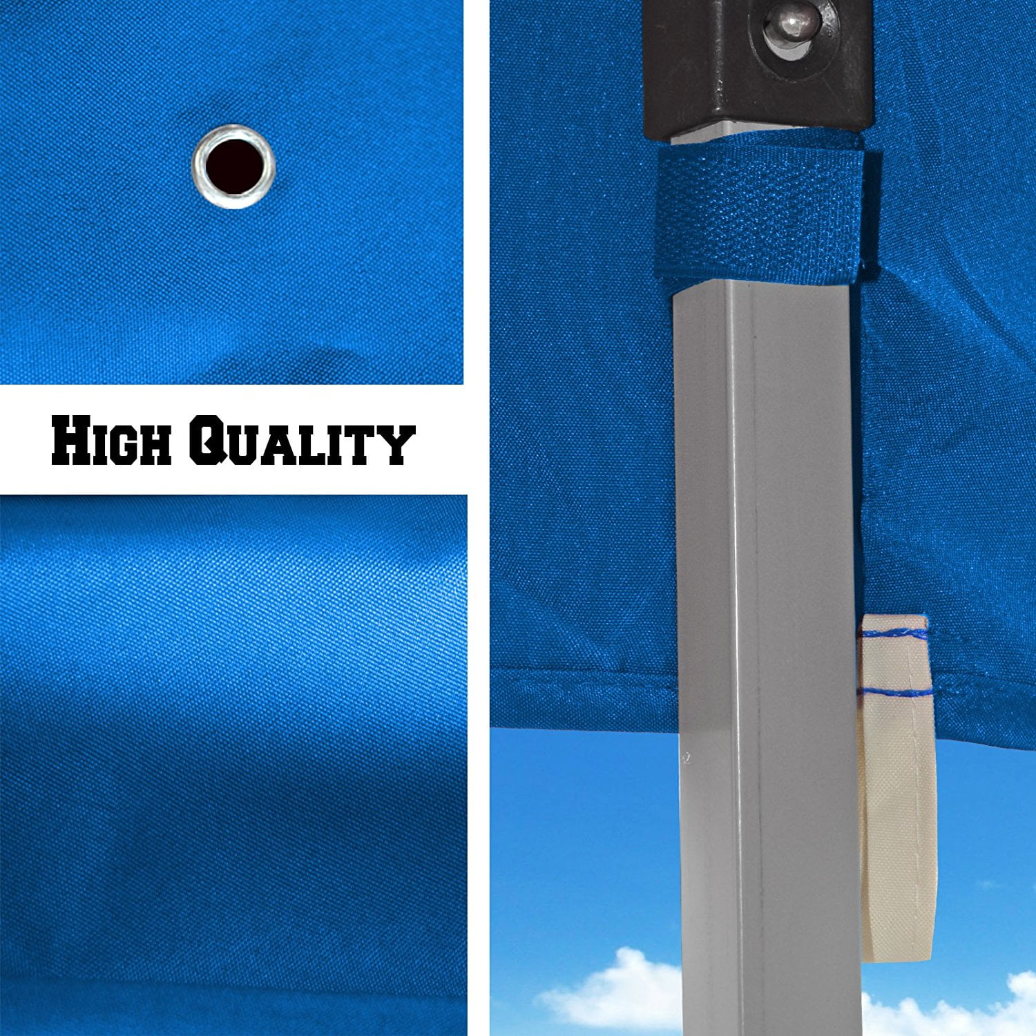 Sunny 10ft X 10ft Blue Pop Up instant Outdoor Canopy