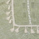 thumbnail image 4 of Cortina Boho Deeprove, 132 x 183 cm, panel con borlas de color verde salvia, 4 of 7