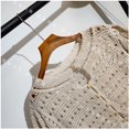 thumbnail image 5 of Cárdigan de crochet bordado con dobladillo ondulado y mangas voladoras para mujer, moda coreana, atuendo elegante para primavera y verano, 5 of 5