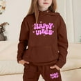 thumbnail image 2 of Zylarhe Girls Boys Sweatshirt Girls Outfits&Set Child Toddler Boys Girls Sweatsuits Ocean Graphic Pullover Hoodie Tops And Sweatpants Fashion Tracksuit Set Brown 2-3 Years, 2 of 4