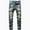 Gray Blue, variant on Boy's Skinny Jeans Fit Ripped Distressed Stretch Slim Printed Jeans Pants