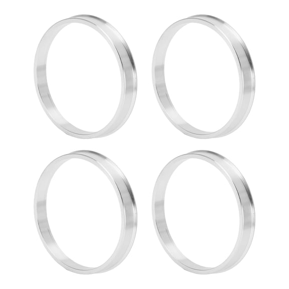 Unique Bargains OD 69.6mm to ID 64.1mm Car Wheel Hub Centric Rings Aluminium Alloy 4 Pcs