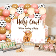 thumbnail image 6 of Highland Cow Baby Shower Decoration Farm Party Decoration Boho Highland Cow Baby Shower Backdrop Banner Balloons Brown Cow Western Highland Cow Party Supplies, 6 of 7