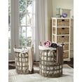 thumbnail image 2 of Safavieh Adisa Nautical Wicker Storage Hamper - Two In One, 2 of 7