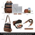 thumbnail image 4 of Mochila AGLOD Leather para mujer, moda, trabajo y viajes, 4 of 7