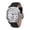 White #1, variant on BERNY Men's Leather Watch, Vintage Stainless Steel Swiss Quartz Watch with Day & Date Calendar, Small Seconds, Luminous, Waterproof, Sapphire Crystal, Fashion Analog Wrist Watches for Men (Black #2)