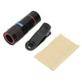 thumbnail image 1 of Telescopio monocular universal de alta definición con zoom de 12 aumentos para teléfono móvil, ideal para tomar fotos a distancia (12 x 22) (80 x 30 mm), 1 of 14