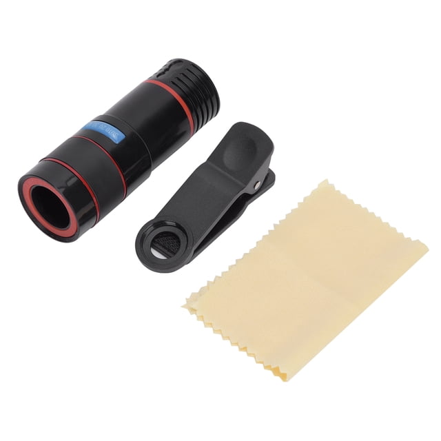 Telescopio monocular universal de alta definición con zoom de 12 aumentos para teléfono móvil, ideal para tomar fotos a distancia (12 x 22) (80 x 30 mm)