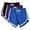 Blue, variant on Zulora Women's Athletic Shorts with Contrast Piping and Drawstring Waist