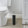 thumbnail image 4 of Bath Bliss Modern Stainless Steel Toilet Brush with Removable Liner in Black, 4 of 5