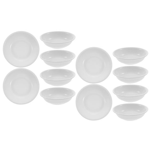 TEHAUX 12Pcs Dipping Bowl Round White for Home Use Oil Dipping Dish 2.83X2.83X0.75IN