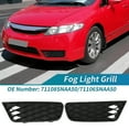 thumbnail image 2 of Parrilla de Luz Antiniebla Unique Bargains para Honda Civic 2009 2010 2011 Cubierta de Parrilla de Luz Antiniebla del Parachoques Frontal 1 Par de Carcasa de Luz Antiniebla 71108SNAA50/71106SNAA50, 2 of 7