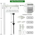 thumbnail image 7 of Spaco 6 Feet Vinyl UPVC Real Estate Sign Post Realtor Yard Sign Post, Premium UPVC Material Stake, Rigid Rust-free Steel Power Stake for Outdoor, White, 7 of 7