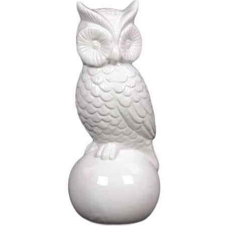 Urban Trends Collection Ceramic Owl Figurine Gloss Finish White Urban Trends Collection Ceramic Owl Figurine Gloss Finish White