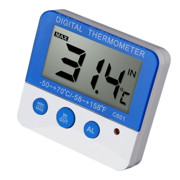 Thermomètre Extérieur Grands Chiffres - Mémoire des Températures Mini/Maxi