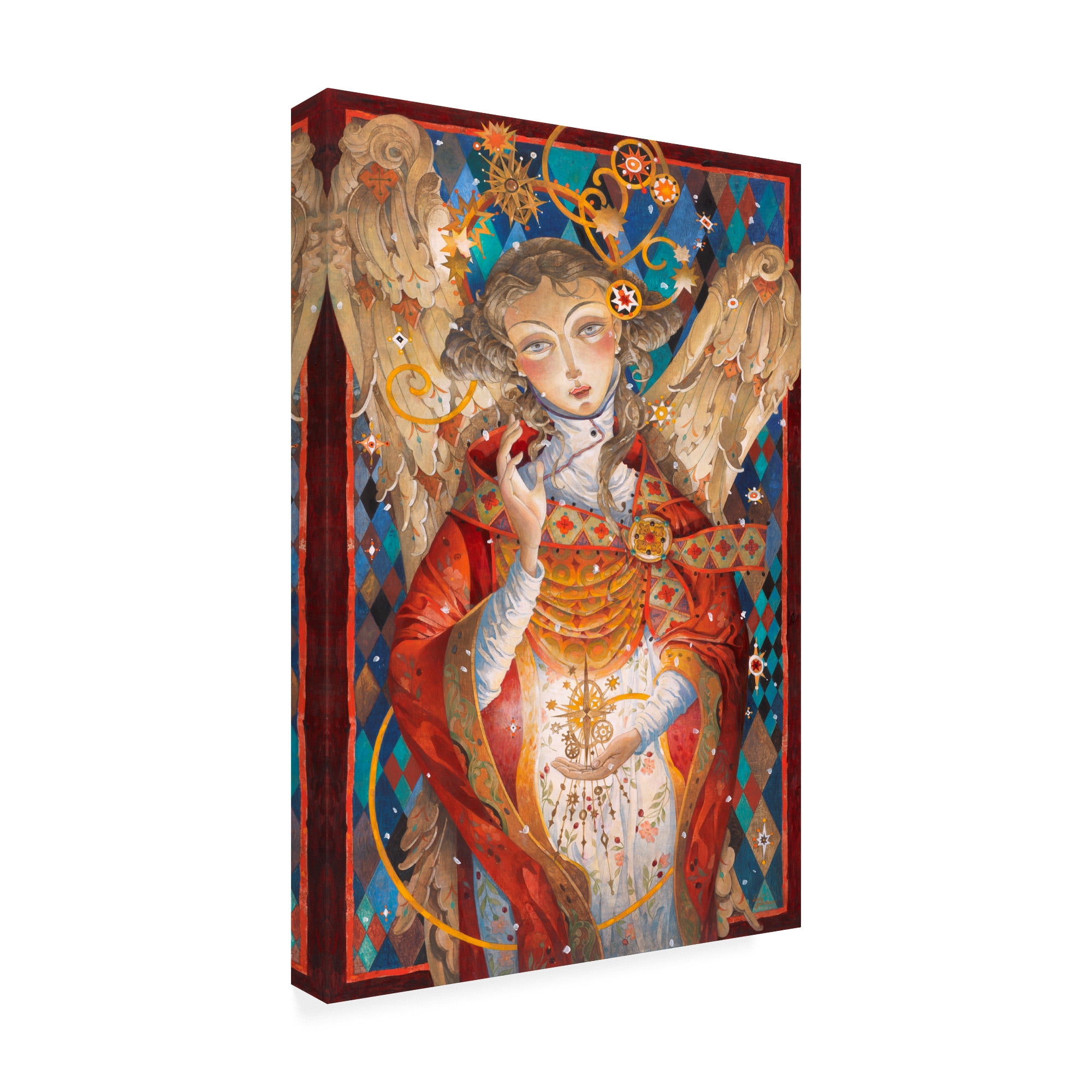 Trademark Fine Art 'Winter Angel Ornament' Canvas Art by David Galchutt