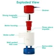 thumbnail image 3 of Moclever Boat Bilge Pump, 12V 1100GPH Electric Water Pump for Pools Boat RV Drainage, 3x4.3x2.4in, 3 of 10