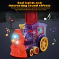 thumbnail image 4 of PENGXIANG Kids Train Toy Set Automatic Domino Train with Sound Kids Electric Stacking Toys Kids Creative Gift, 4 of 8