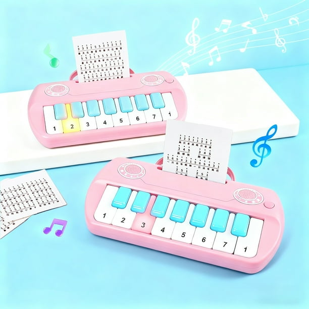 Piano electrónico para niños | Miniórgano portátil para principiantes | Juguete educativo para aprender música con 3 pilas AA (no incluidas)