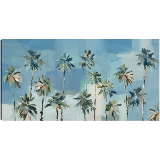Cuadro Decorativo - palmeras tropicales Jr Impresión en canvas, estrechado