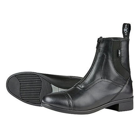 Saddle Kids Boots - Saxon Childs Syntovia Zip Paddock Boot (13, Black)