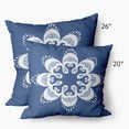 thumbnail image 4 of Simply Daisy 20 in x 20 in French Country Blue Medallion Polyester Throw Pillow, 4 of 4