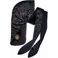 thumbnail image 4 of wqlpp-KISS Durag en Velours Écrasé Nœud Premium Rouge (Noir), 4 of 4