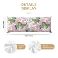 thumbnail image 2 of KLL Ultra Soft Microfiber Body Pillow Cover/Pillowcases 20"x54" with Hidden Zipper Closure-Lilies Flowers, 2 of 5