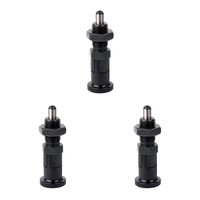 Decodeary Pince de Verrouillage de Ressort de Piston de Bouton d'Indexation Durable d'Acier Inoxydable PXYKN10L 3Set