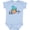 AE-Light Blue, variant on Aloha- in Cursive with Pineapple Rainbow Colors Boys or Girls Baby Bodysuit
