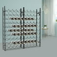 thumbnail image 2 of Large Capacity Black Floor Mount 10-Tier Wine Rack Wine Bottle Holders Stand, 2 of 21