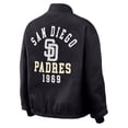 thumbnail image 4 of Women's WEAR by Erin Andrews  Black San Diego Padres Full-Zip Bomber Jacket, 4 of 4